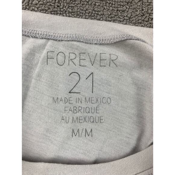 Forever 21 Women M White Western Bull Skull Graphic Fringe Cropped T-Shirt - Picture 3 of 9